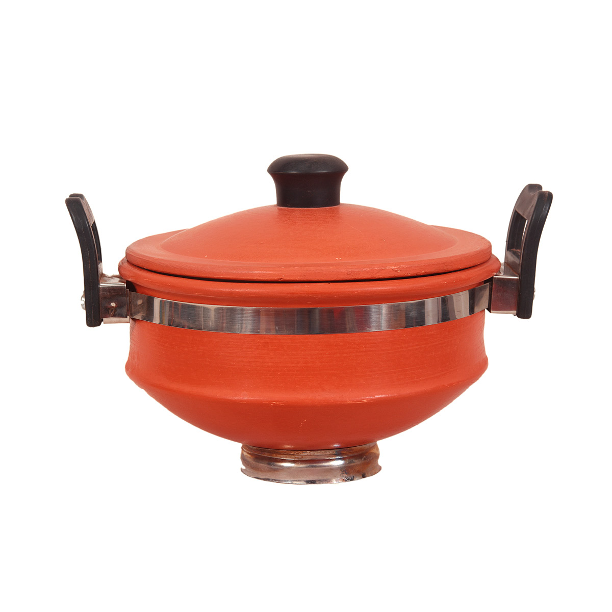 Mitti) Clay Pressure Cooker with Glass Lid (5 Litres)